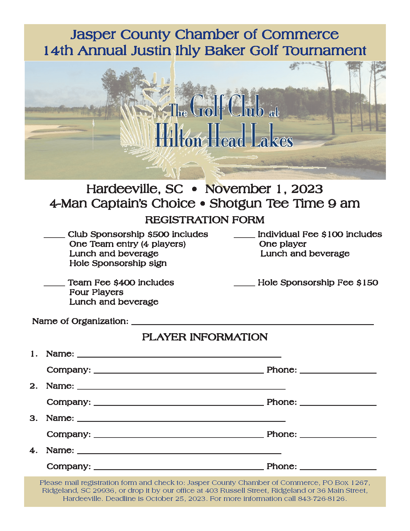 Tournaments The Golf Club at Hilton Head Lakes
